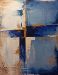 Aisha Mahmood, 30 x 40 Inch, Acrylic on Canvas, Abstract Painting, AC-AIMD-114